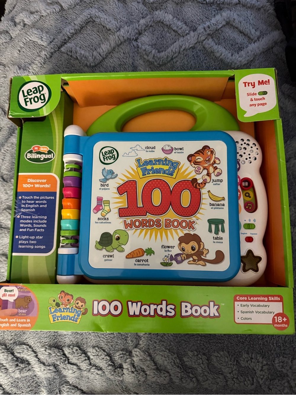 LeapFrog Learning Friends 100 Words Book - Green & Blue